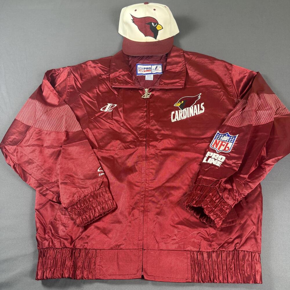 Vintage 90s Logo Athletic Arizona Cardinals NFL Pro Line Windbreaker Size M